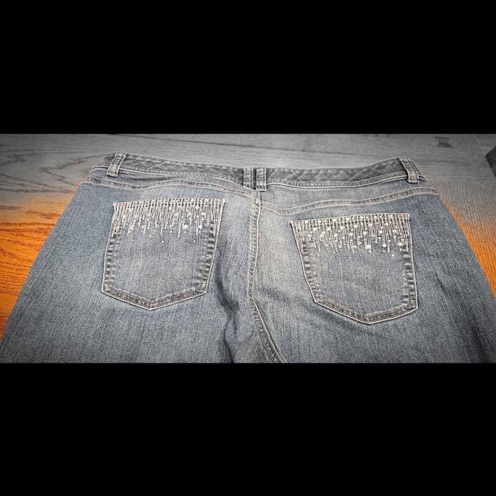 Apt 9 Women's Bootcut Blue Jeans 18W - Picture 3 of 6